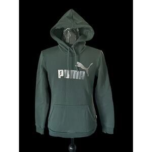Puma Womens XS Logo Hoodie Long Sleeve